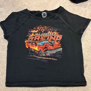 Black Racing Graphic T-Shirt